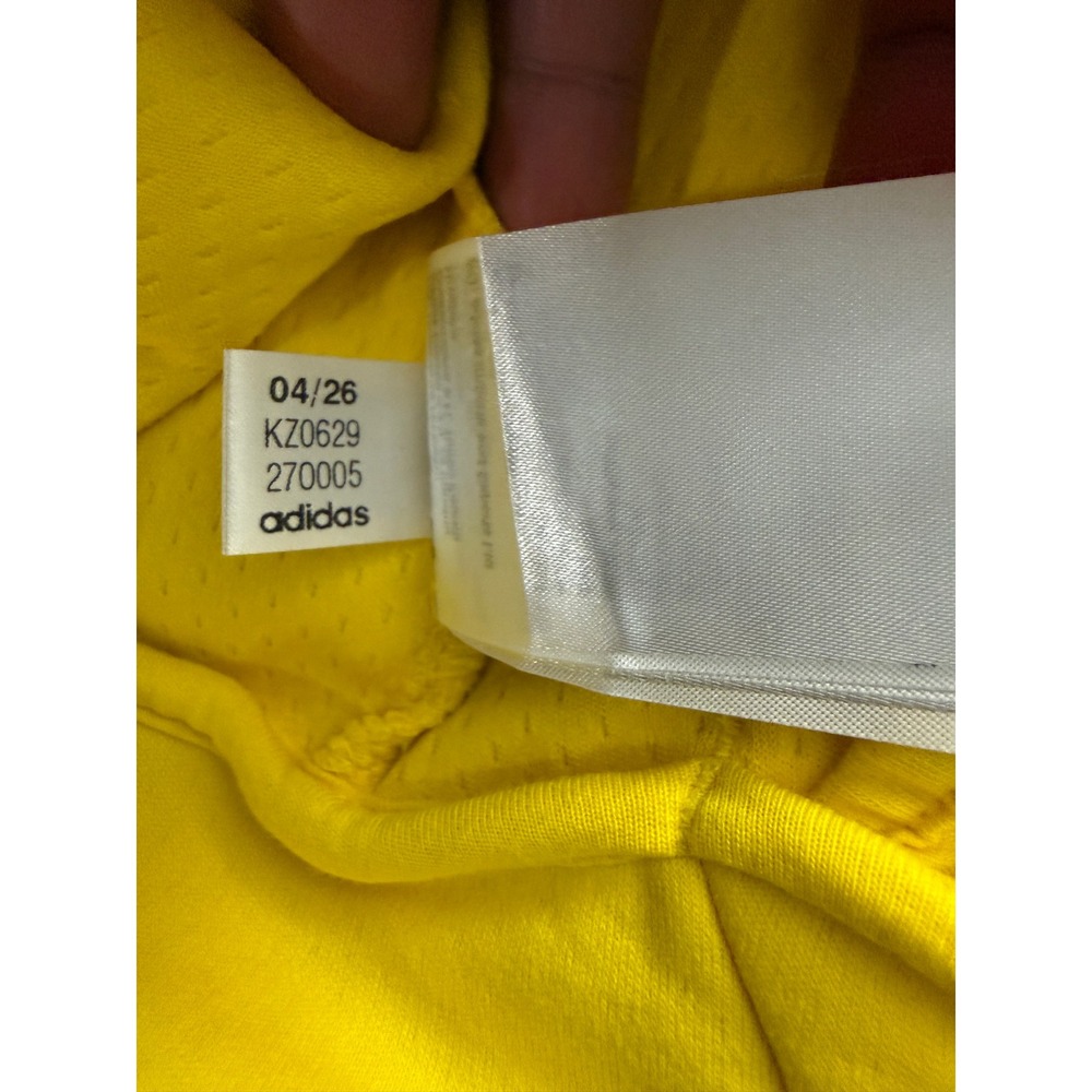 Adidas FIFA World Cup 2026 Lays Track Hoodie Yellow Mens Medium KZ0629 New - Picture 9 of 9
